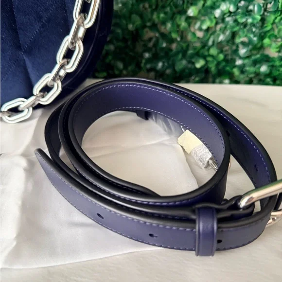 Coach Quilted Velvet Navy Mira Shoulder Crossbody Bag NWT - Picture 2 of 11